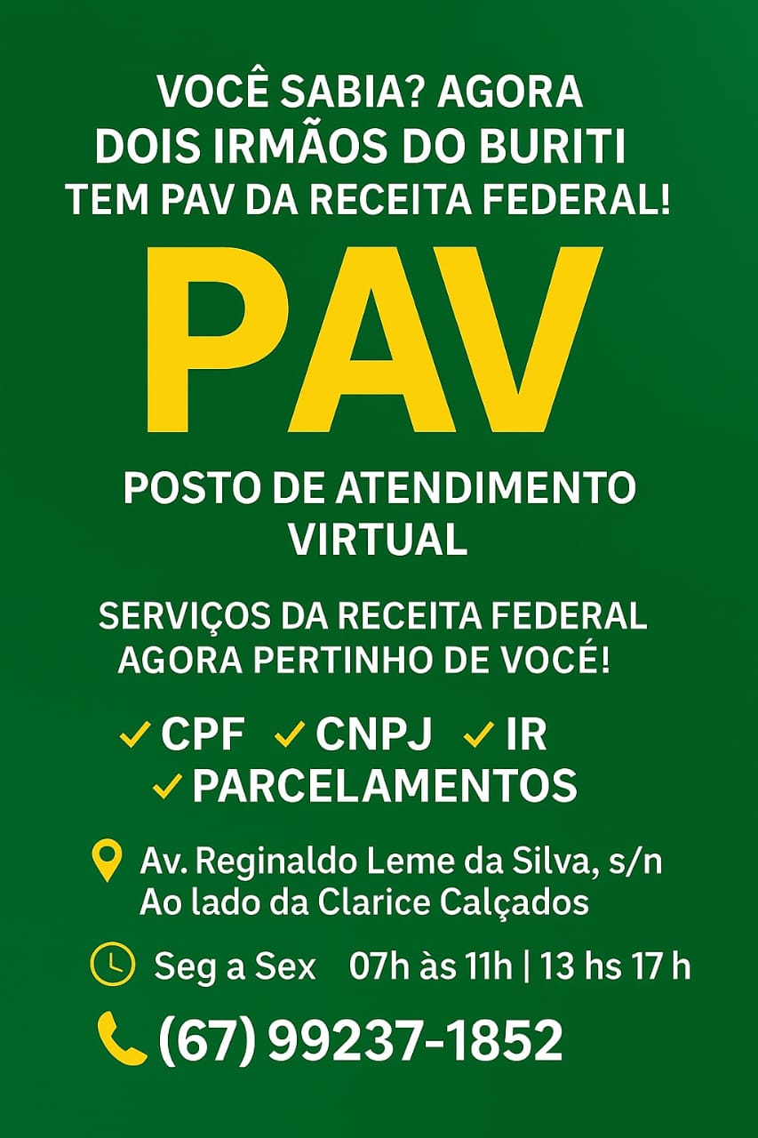 ATENDIMENTO DA RECEITA  FEDERAL DO BRASIL – PAV